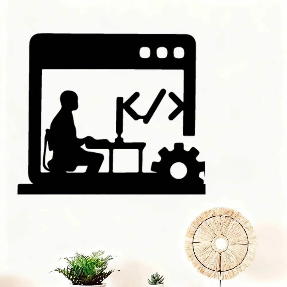 Office Tech Software - لوحة جدارية لمطور برمجيات، لافتة معدنية