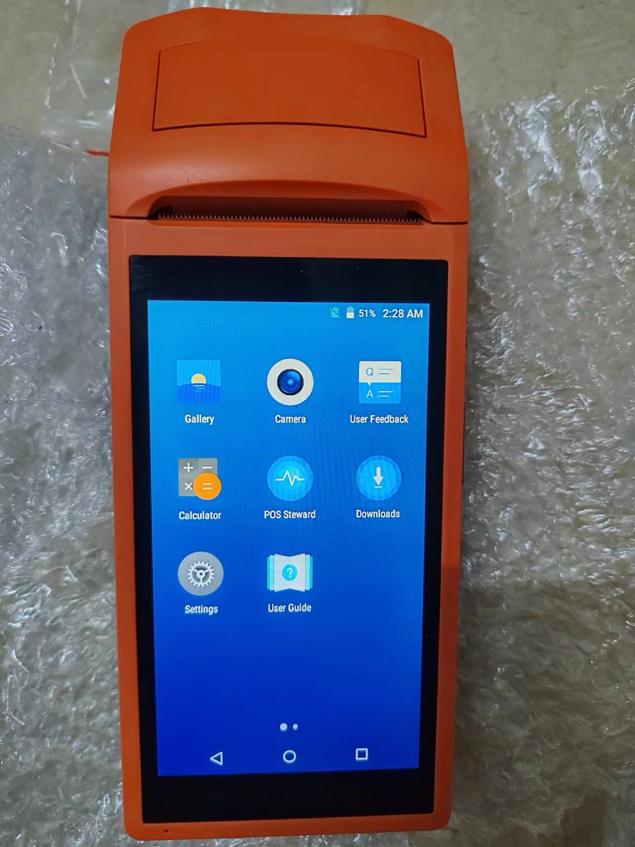Pos Terminal Android - محطة po محمولة مستعملة مع طابعة
